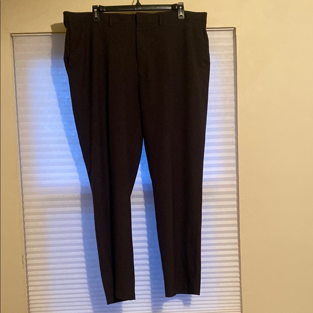 Haggar Black Dress Pants Classic Straight-Leg